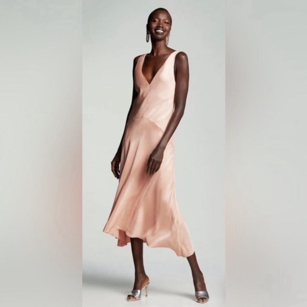 Frame Savannah Sleeveless Maxi Dress Pink Clay Sz‎ Large NWOT